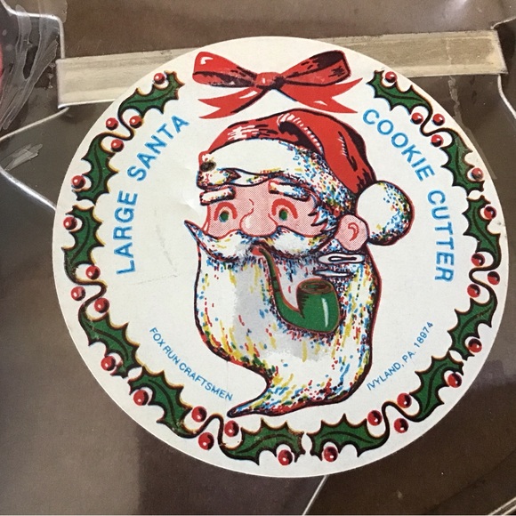 Vintage Fox Run Craftsmen large metal Santa cookie cutter. - Picture 2 of 3